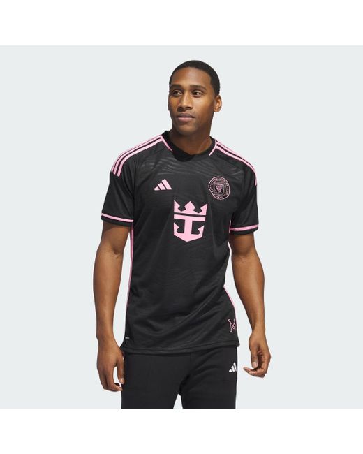 Adidas Black Inter Miami Cf 23/24 Messi Away Authentic Jersey for men