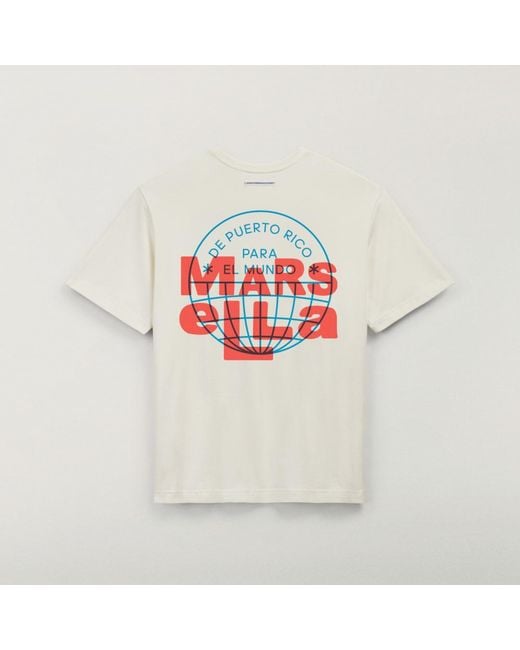 Adidas White Dtmf Bad Bunny Heavyweight Merch Tee
