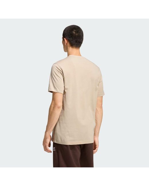 Adidas Natural Trefoil Essentials Tee for men