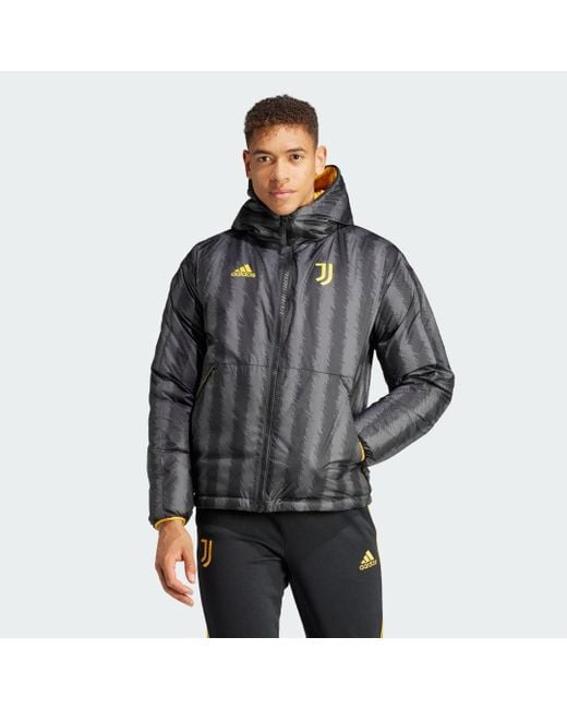 adidas Juventus Dna Down Jacket in Grey for Men | Lyst UK