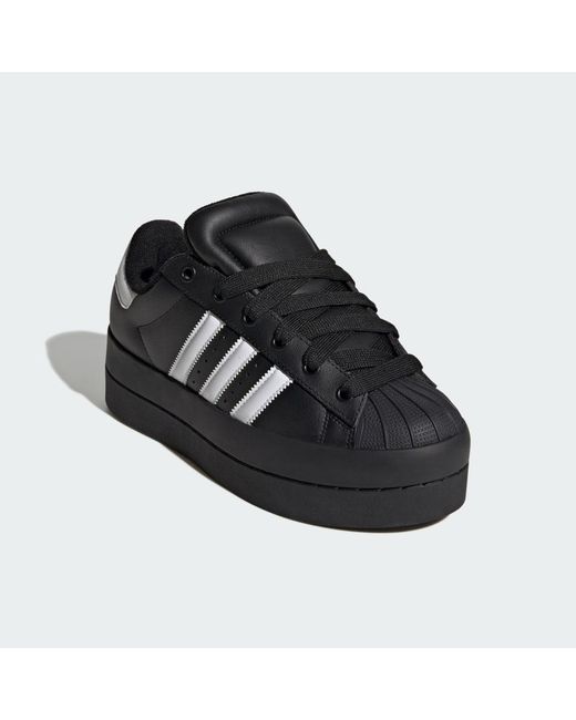 Adidas Black Superstar Stack Shoes