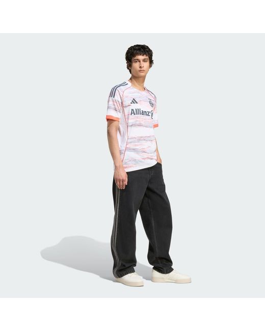 Adidas White Fc Bayern 25/26 'S Team) Away Jersey for men