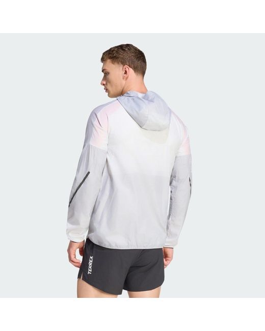 Adidas White Terrex Xperior Clima365 Light Windweave Jacket for men