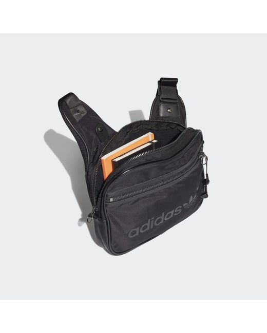 adidas Blue Version Shoulder Sling Bag in Black Lyst UK