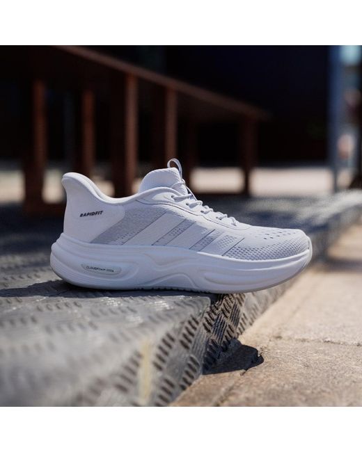 Adidas White Cloudfoam Cuxxion Rapidfit Shoes