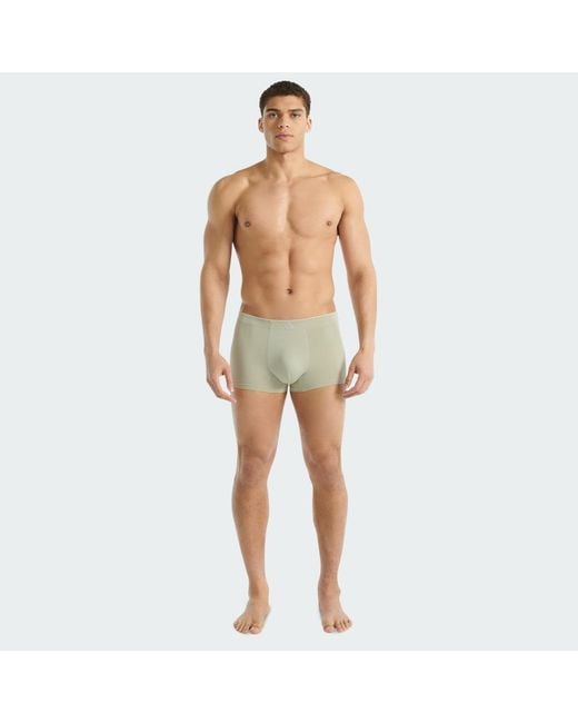 Adidas Green Active Micro Tech Trunk 3 Pack Underwear for men