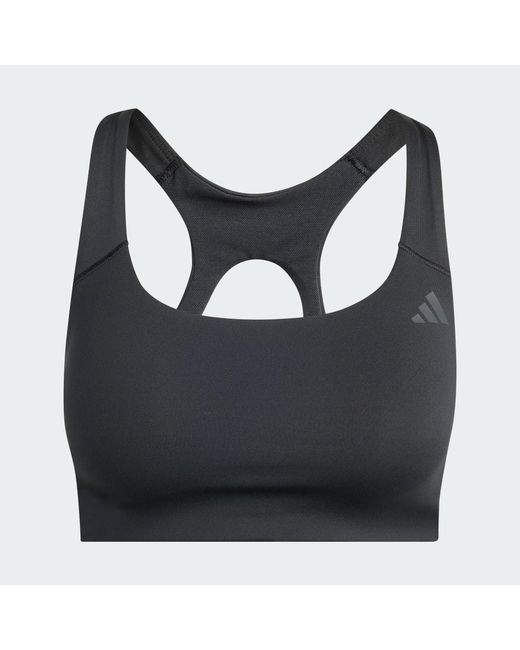 Adidas Blue Optime Workout Medium Support Bra