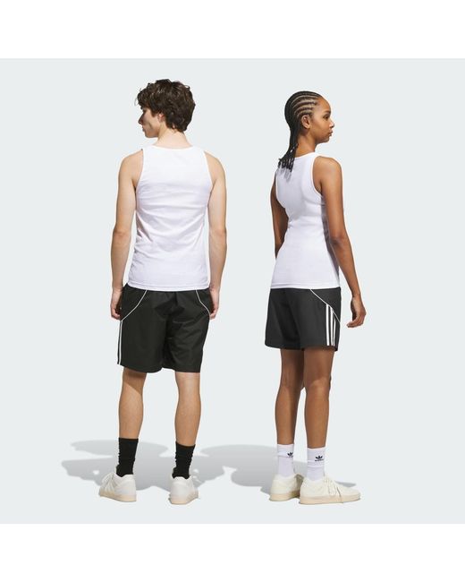 Adidas White Skateboarding Offside Water Shorts