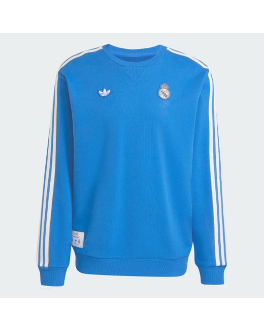 Sudadera Real Madrid Terrace Icons Adidas de hombre de color Blue