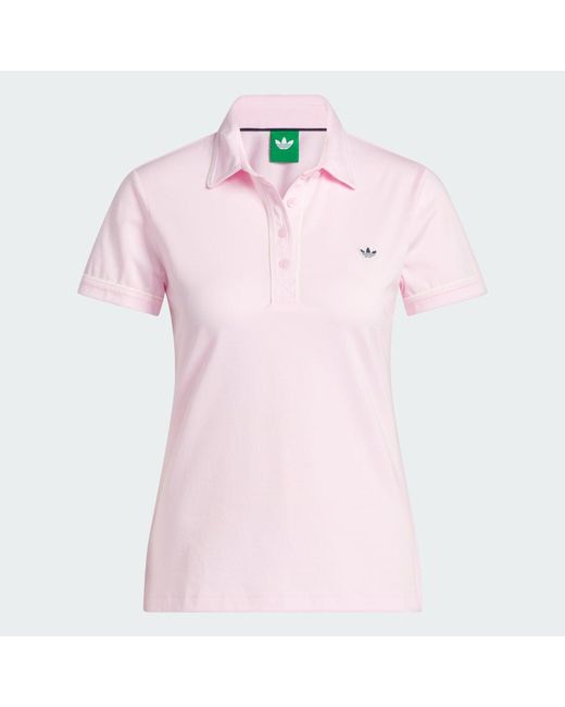 Adidas White Originals Solid Polo