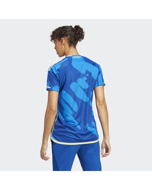 Maglia Away 23 Women's Team Sweden di Adidas in Blue