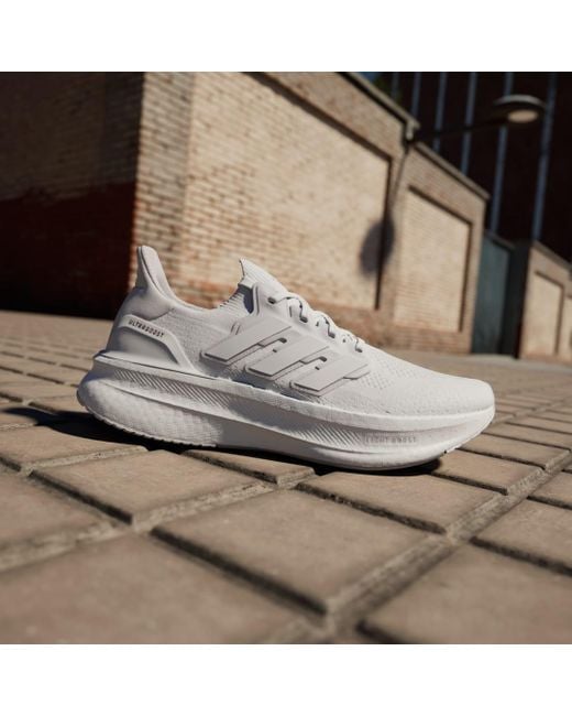 Adidas White Ultraboost 5 Shoes for men