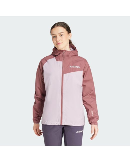 Adidas Red Terrex Multi 2L Rain.Rdy Jacket
