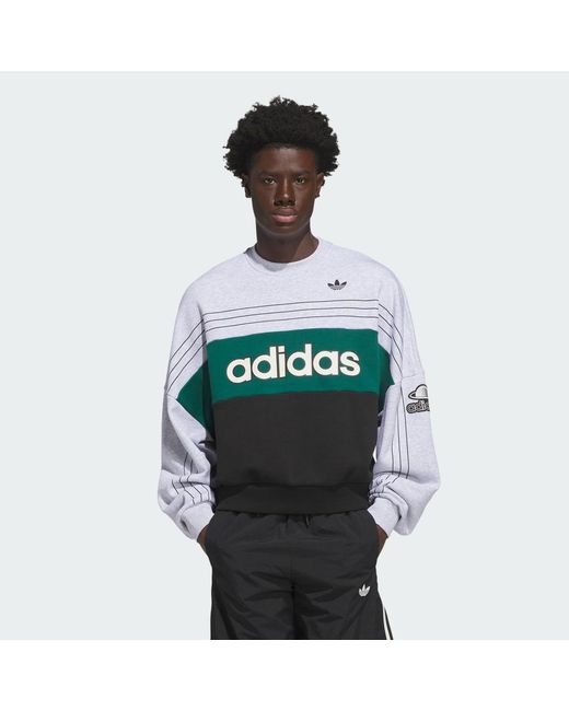 Adidas Green Originals Varsity Crewneck Sweatshirt