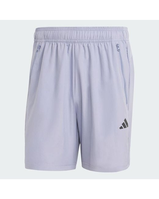 Adidas Blue Train Essentials Woven Training Shorts for men