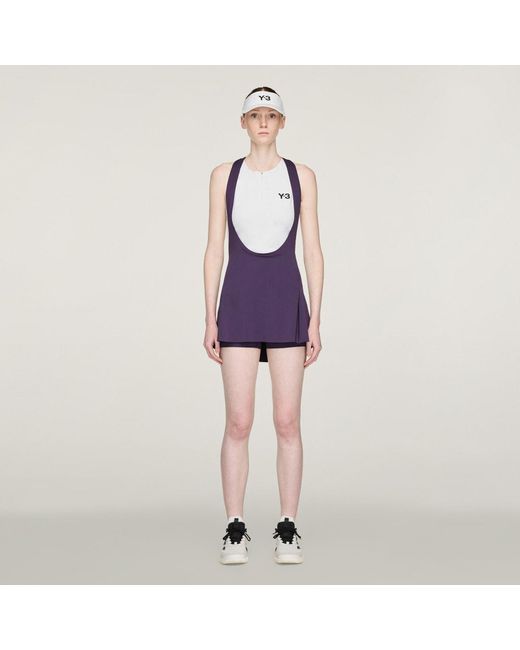 Adidas Purple Y-3 Tennis Pro Bib