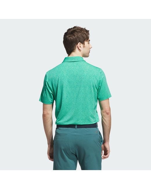 Adidas Green Ultimate365 Mini Bunker Polo Shirt for men