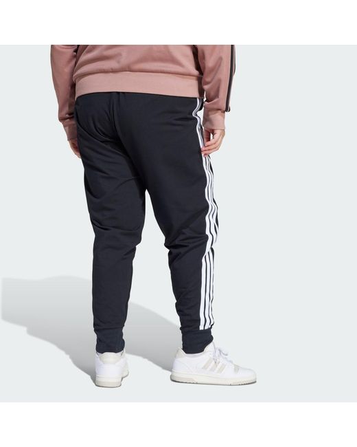 Adidas Blue Essentials 3-Stripes Jogger Pants (Plus Size)