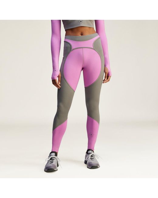 Adidas Pink By Stella Mccartney Two-Tone Leggings