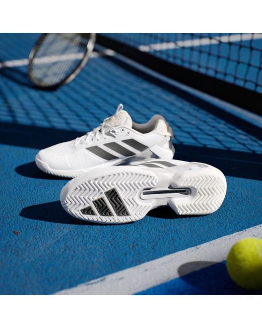 Adidas White Adizero Ubersonic 5 Tennis Shoes for men