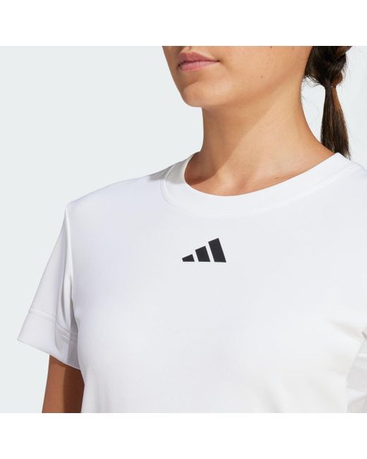 T-shirt da tennis FreeLift di Adidas in White