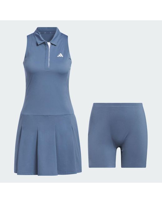 Adidas Blue Women's Ultimate365 Tour Pleated Dress