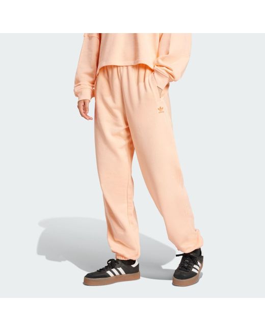 Adidas Orange Essentials French Terry Joggers