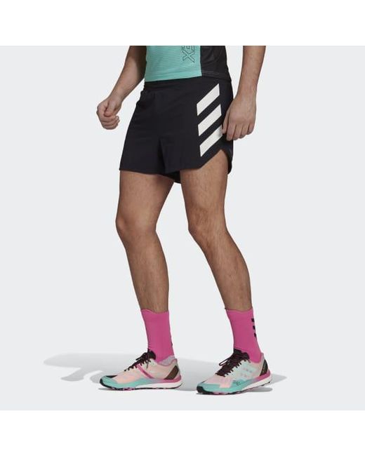 adidas Synthetic Terrex Agravic Pro Trail Running Shorts in Black for Men |  Lyst