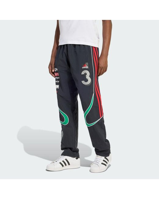 Adidas Originals Black Teamgeist Moto Trackpant for men