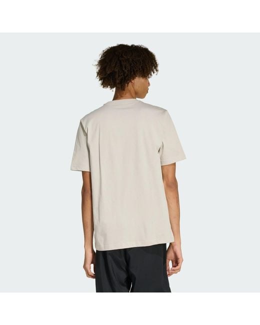 Adidas White Summer Slide Trim Graphic T-Shirt for men