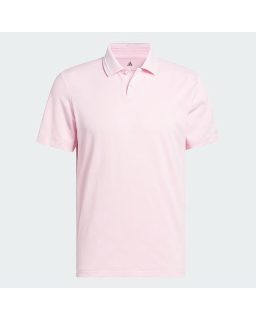 Adidas Pink Ultimate365 Tour Nylon Polo Shirt for men