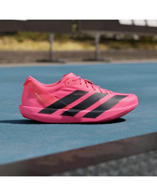Adidas Pink Adizero Adios 9 Running Shoes