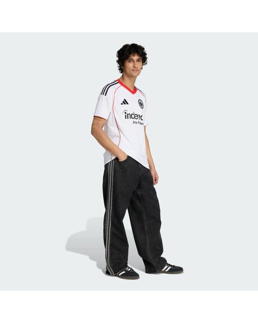Adidas White Eintracht Frankfurt 25/26 Away Jersey for men