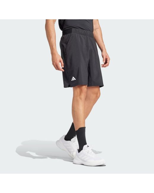Adidas Black Club Tennis Climacool Stretch Woven Shorts for men