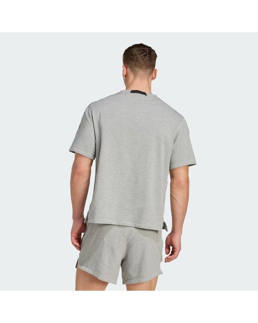 Adidas Gray D4T X Tee for men