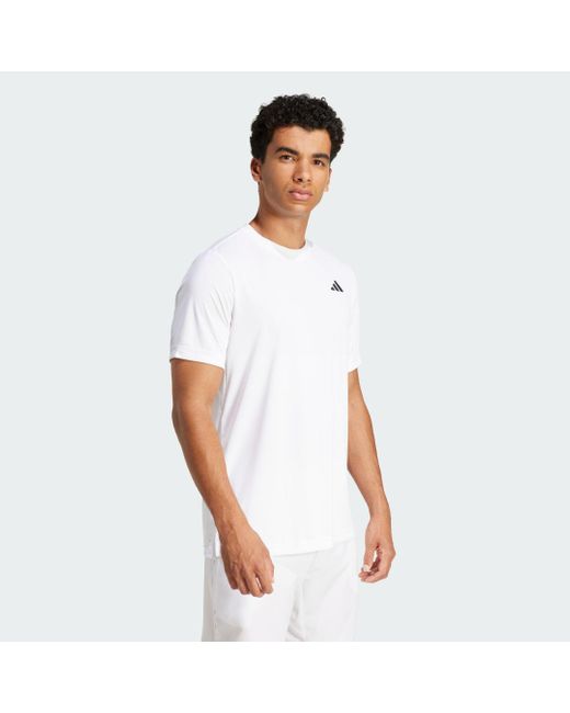 Adidas White Club Tennis Climacool Tee for men