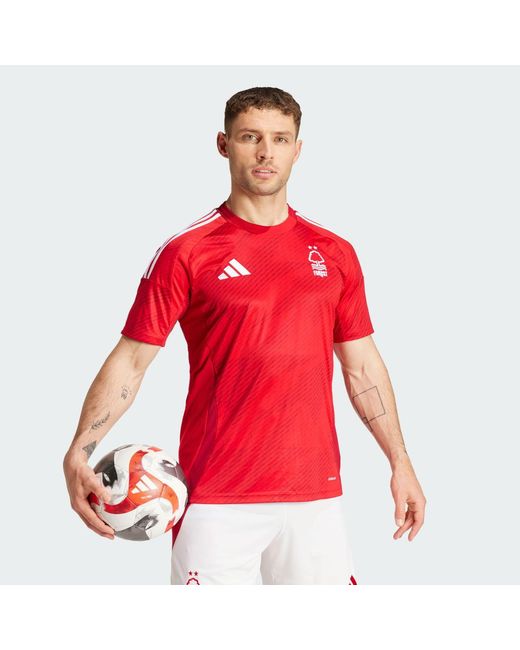 Adidas Red Nottingham Forest Fc 24/25 Home Jersey for men