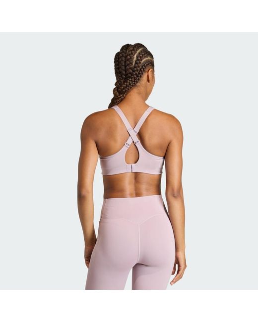 Adidas Pink Optime Workout High Support Bra
