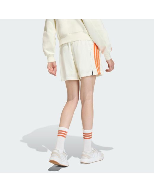 Adidas White Stadium Mesh Shorts