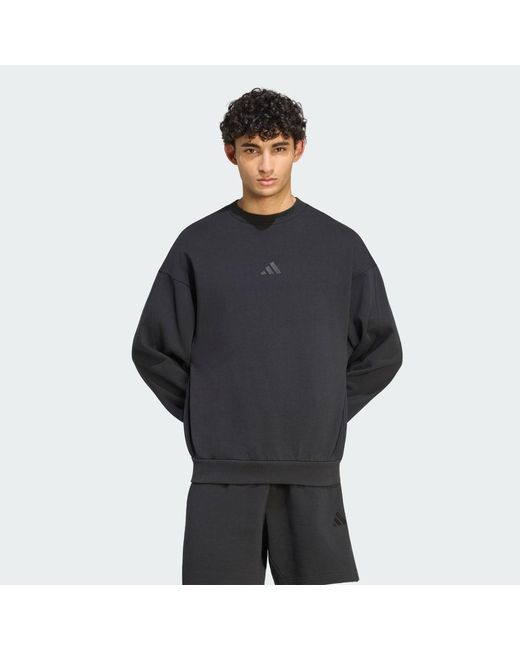 Adidas Black Kit Small Logo Sweatshirt for men