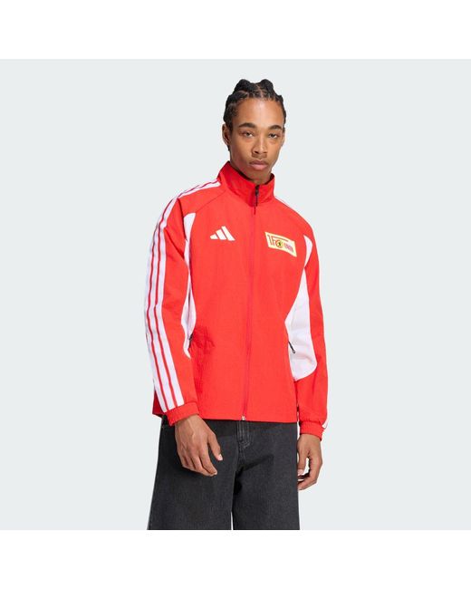 Adidas Red Union Berlin Home Anthem Jacket for men