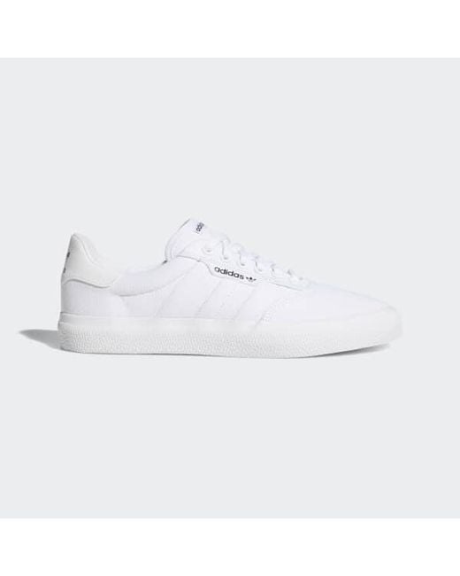 adidas skateboarding 3mc vulc trainer in white