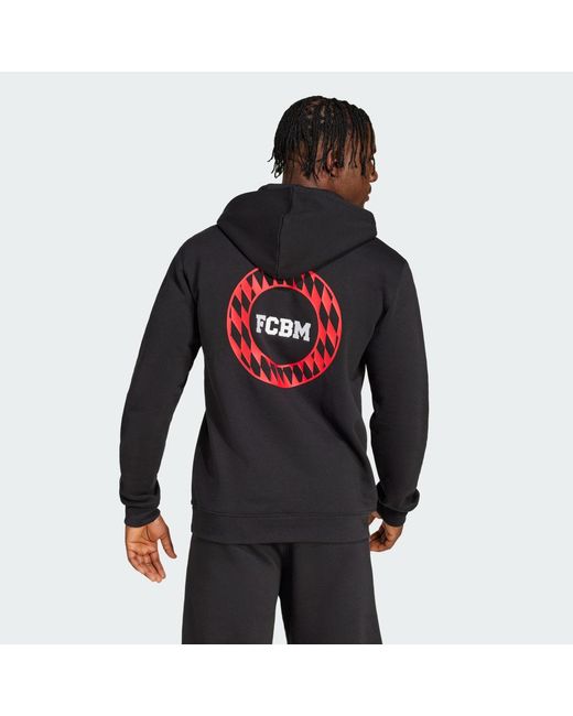 Adidas Black Fc Bayern Vrct Hoodie for men