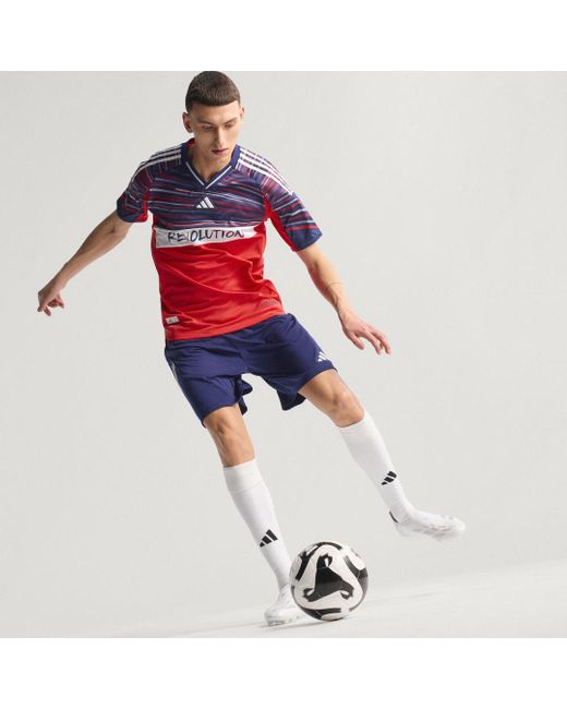 Maglia Third Authentic New England Revolution 25/26 di Adidas in Red da Uomo