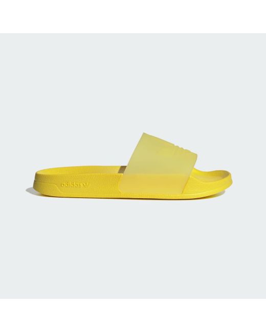 Adidas Yellow Adilette Slides for men