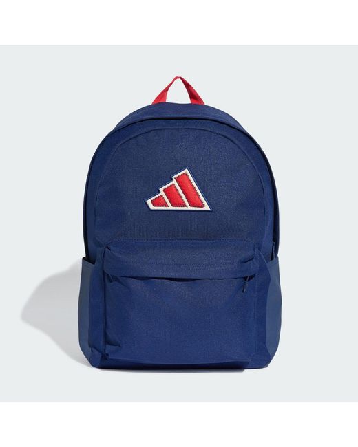 Adidas Blue Essentials Logo Backpack