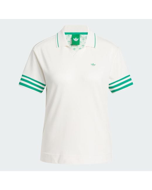 Adidas Green Originals 3-Stripe Polo Shirt
