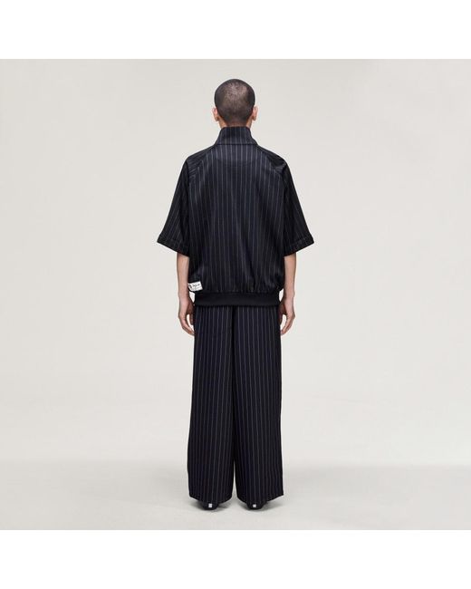 Adidas Black Y-3 Sport Uniform Pinstripe Track Trousers