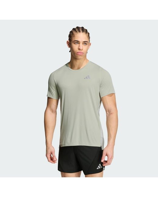 Adidas Green Adi365Breeze Running T-Shirt for men