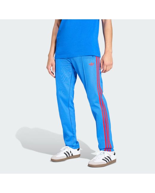 Adidas Blue Classic Track Pants for men